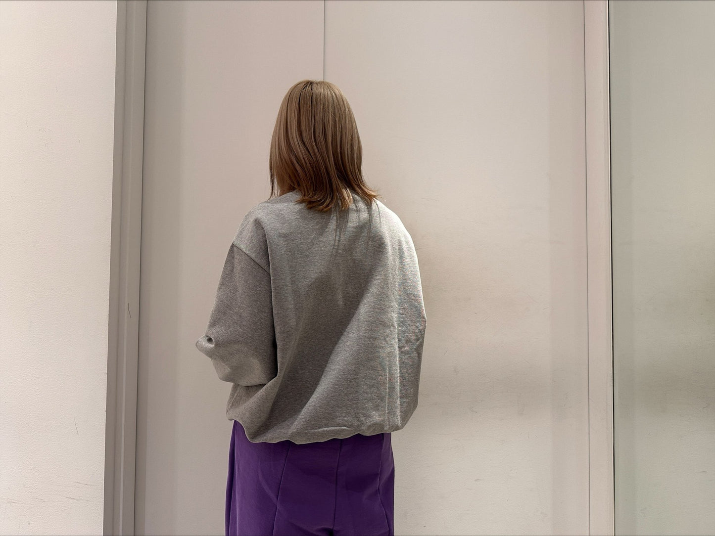 プリントスウェットトップス