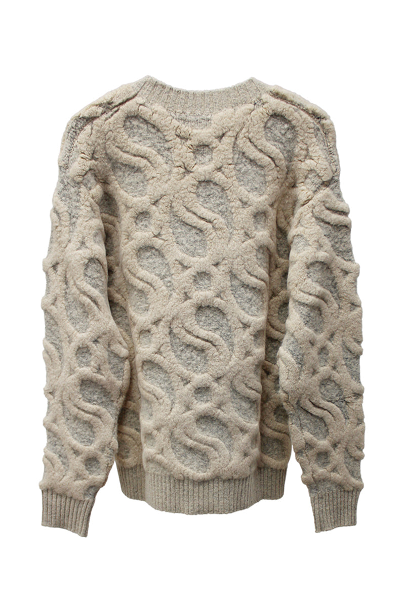 SOFT ALPACA WAVE KNIT【23AW】