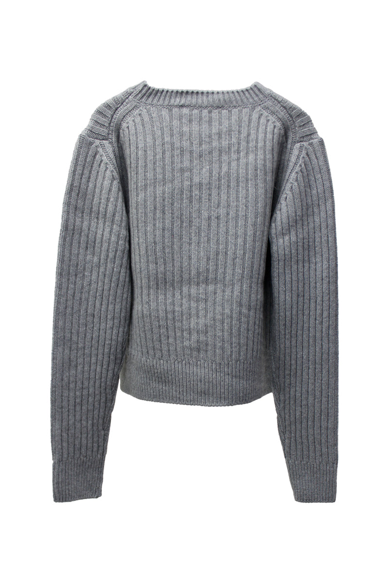 CHAIN CABLE REGENERA CASHMERE KNIT【23AW】