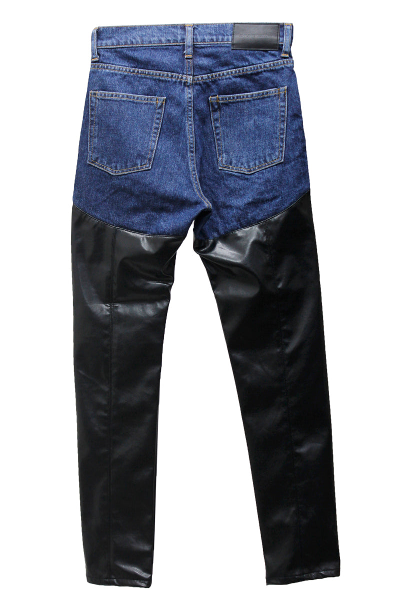 VEGAN LEATHER BI-COLOR PANTS