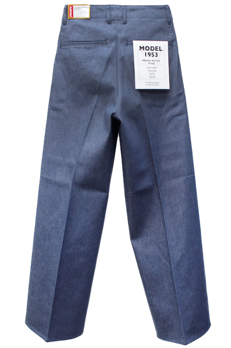 TUCK WIDE DENIM PANTS