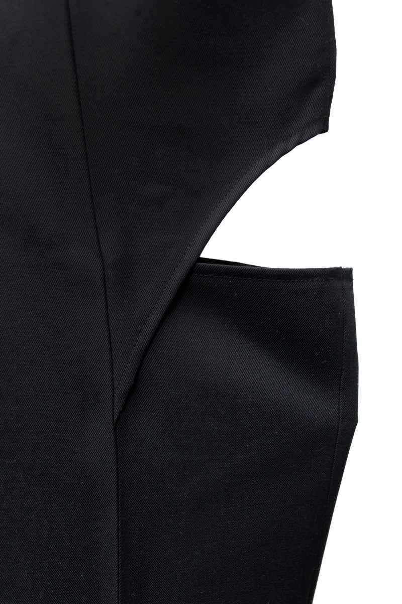 WOOL GABARDINE HOLLOWED OUT TROUSERS