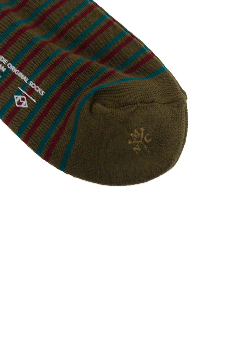 ボーダーパイルソックス