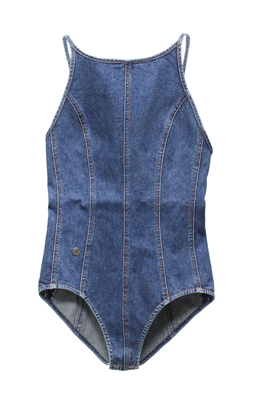 デニムレオタード