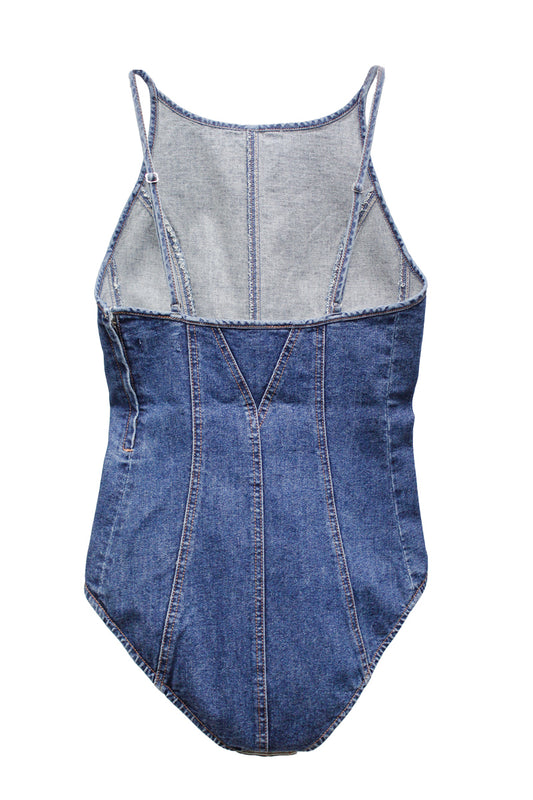 デニムレオタード