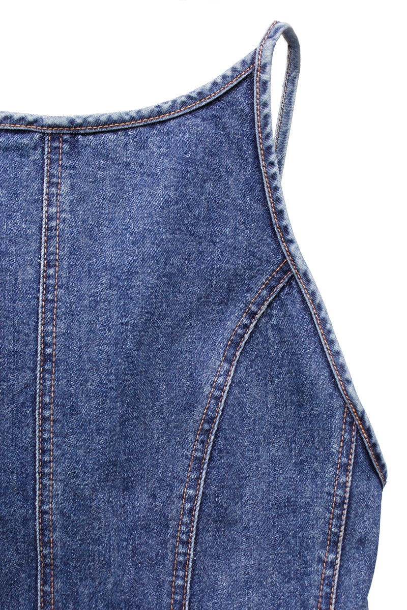 デニムレオタード