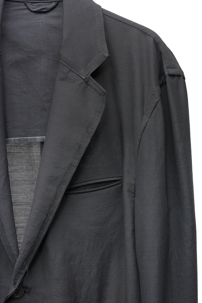 WOOL RAYON TROPICAL BROKEN JACKET