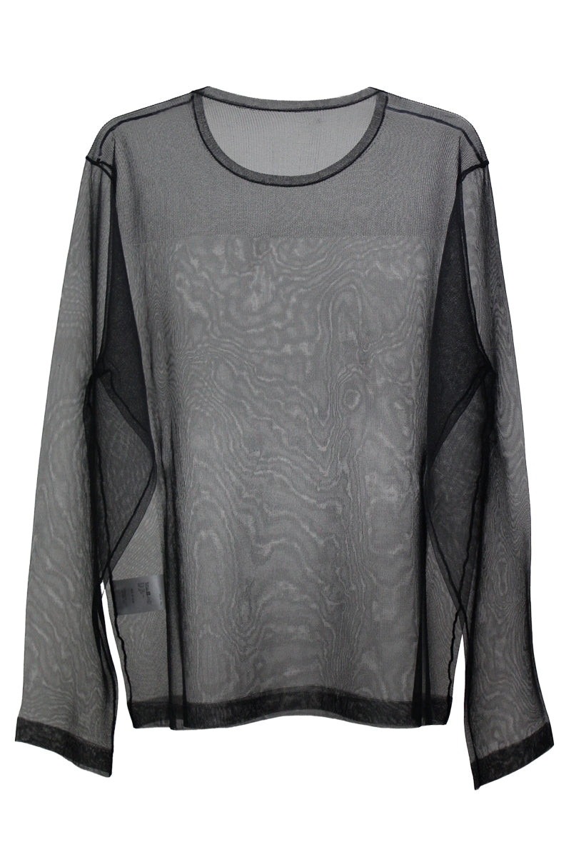 SHEER NYLON PULL OVER KNIT