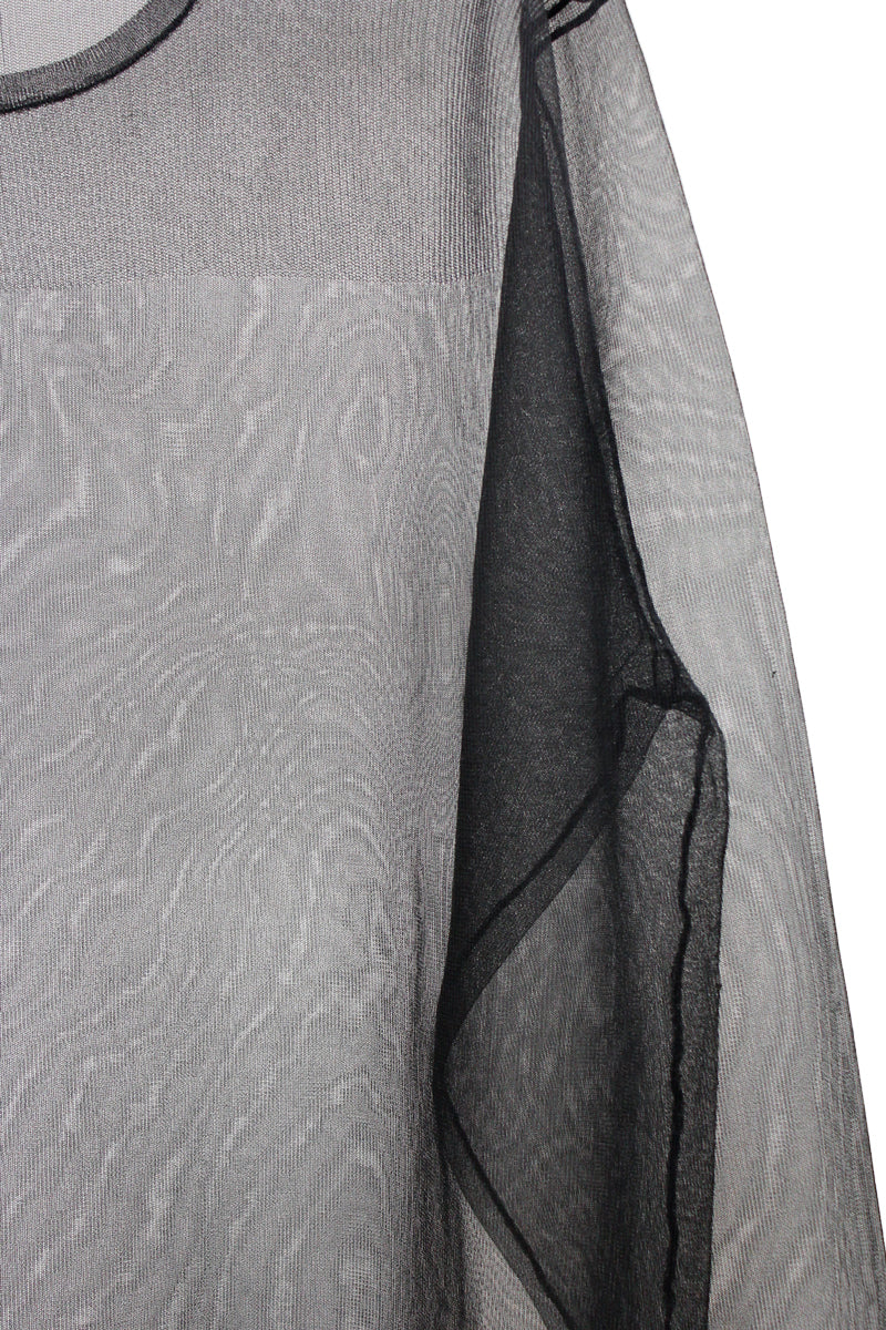 SHEER NYLON PULL OVER KNIT