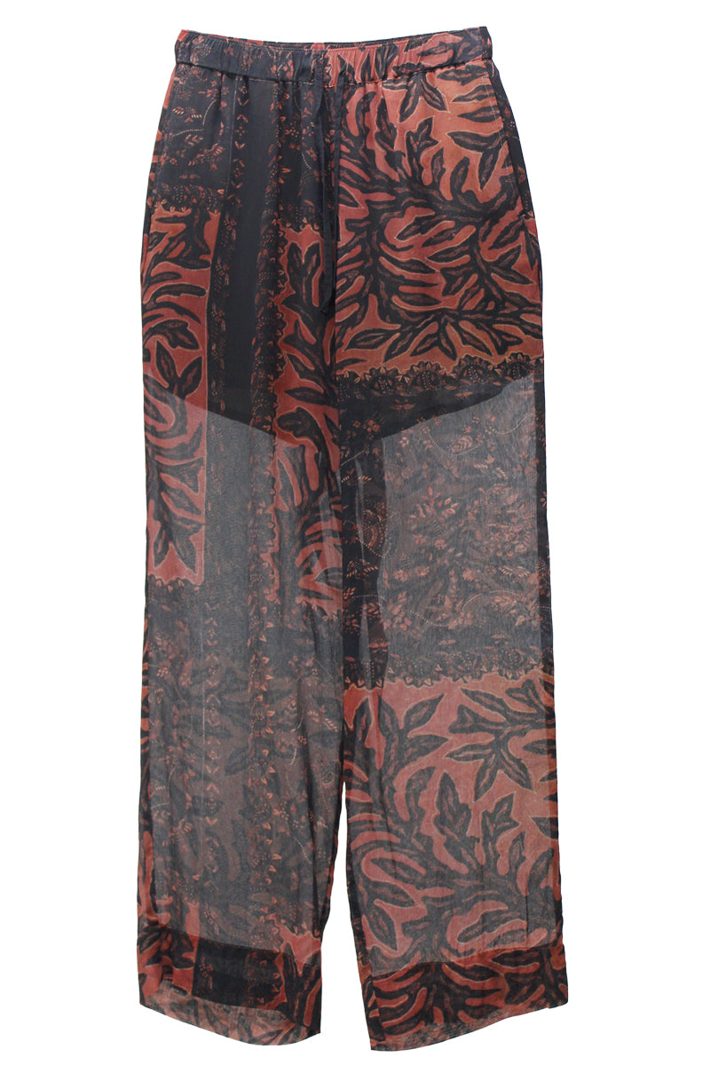 BOTANICAL PRINT EASY PANTS【25SS】