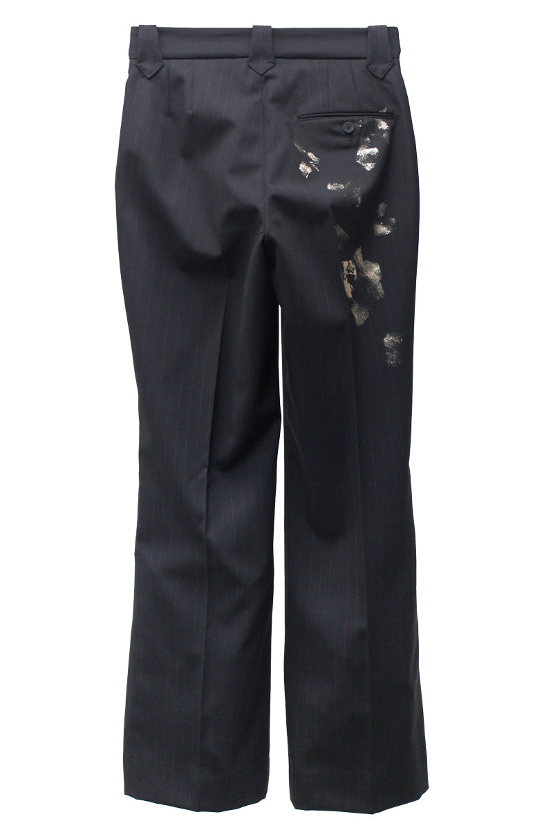 WOOL STRIPE TRO FOIL WESTERN SLACKS