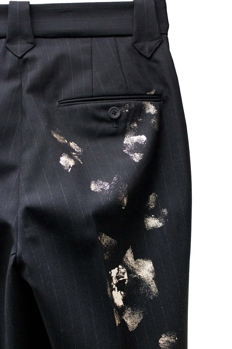 WOOL STRIPE TRO FOIL WESTERN SLACKS