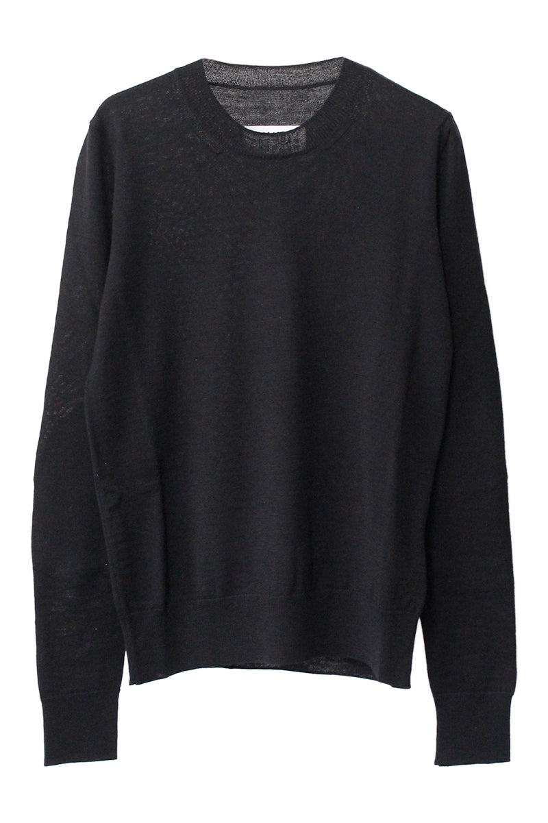 エルボーパッチクルーニット【25AW】