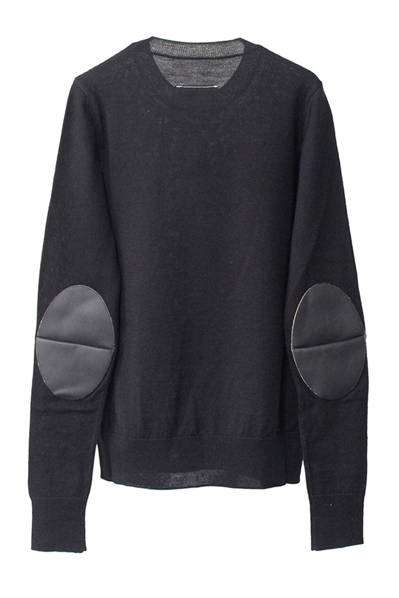 エルボーパッチクルーニット【25AW】