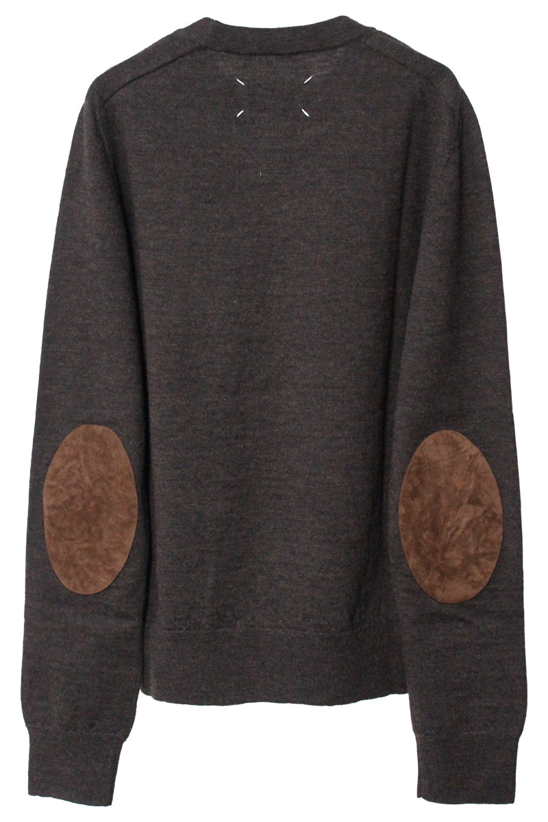 エルボーパッチクルーニット【25AW】