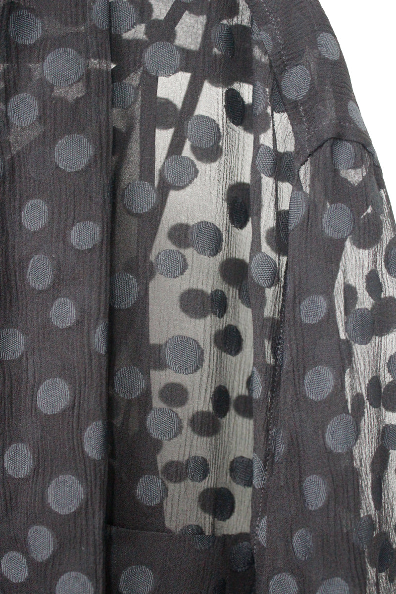 CREPONNE DOTS TIE DRESS【25AW】