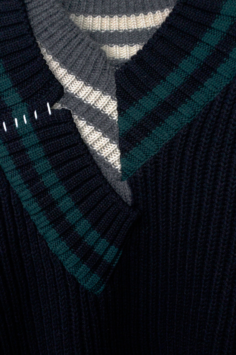 切替Vネックニット(BEACON)【25AW】