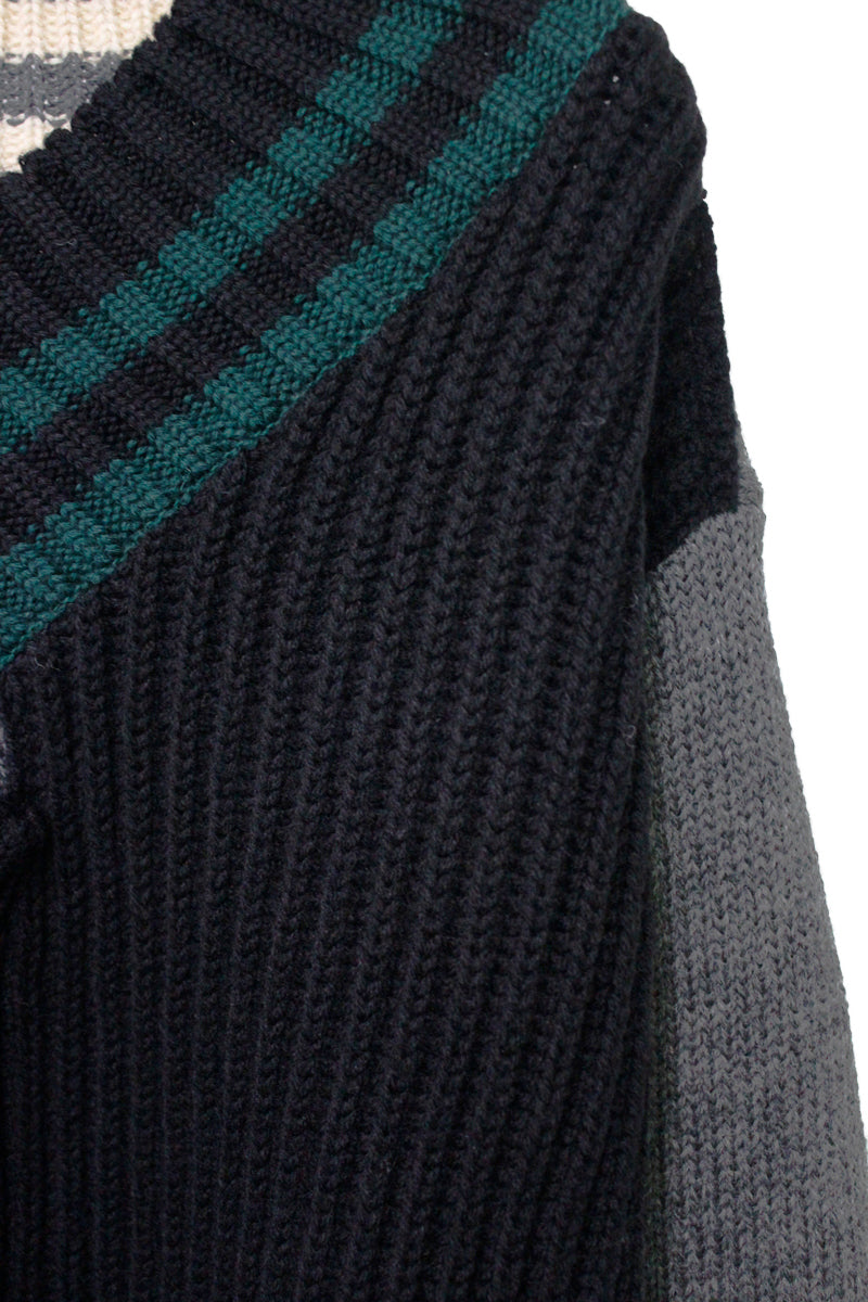 切替Vネックニット(BEACON)【25AW】