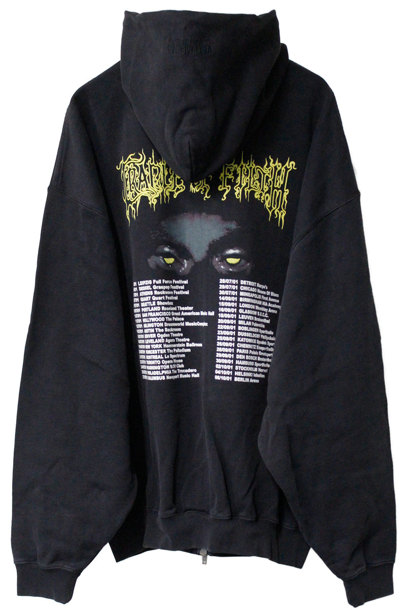 PANDAEMONAEON OVERSIZED ZIP-UP HOODIE【25AW】