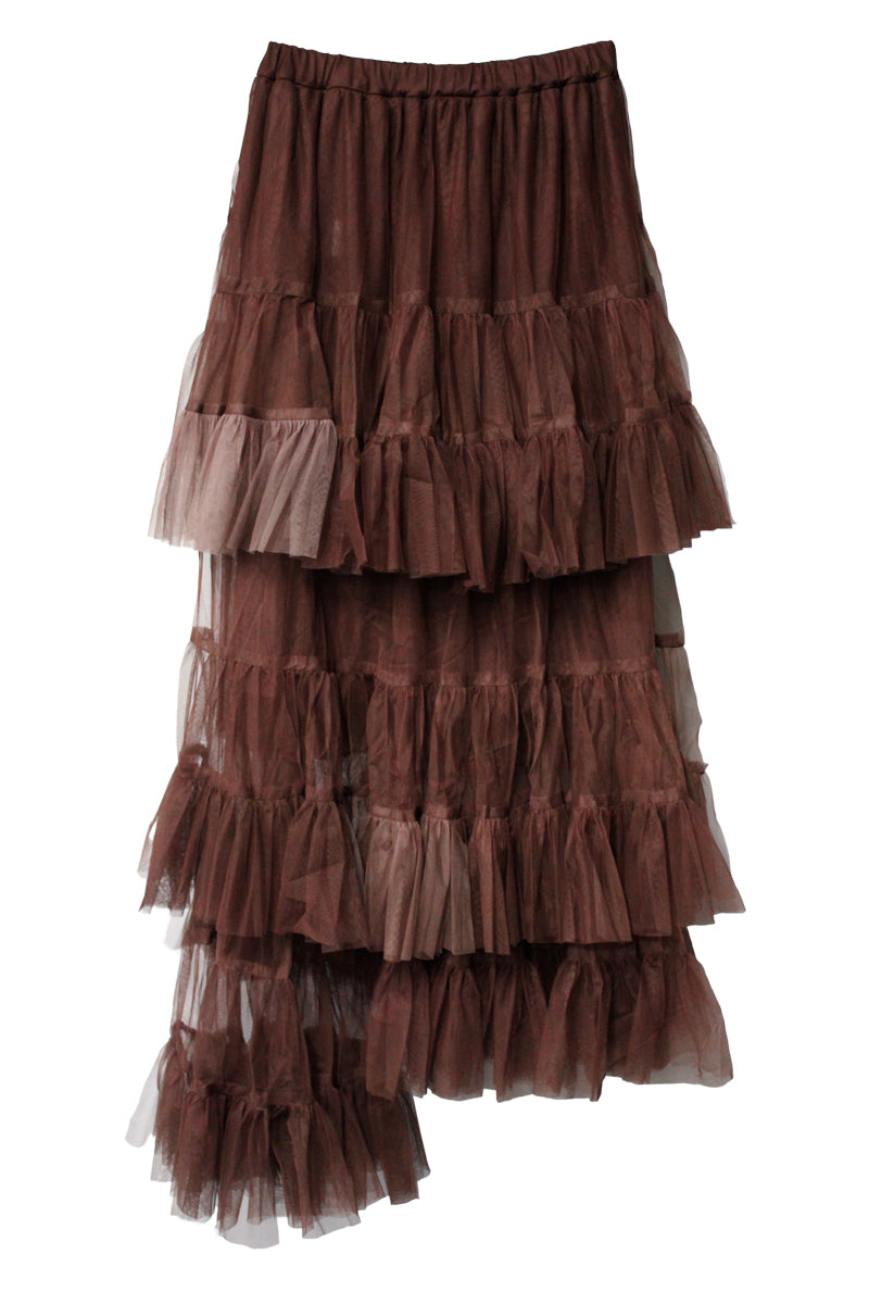 Tulle Asymmetric Skirt【25AW】