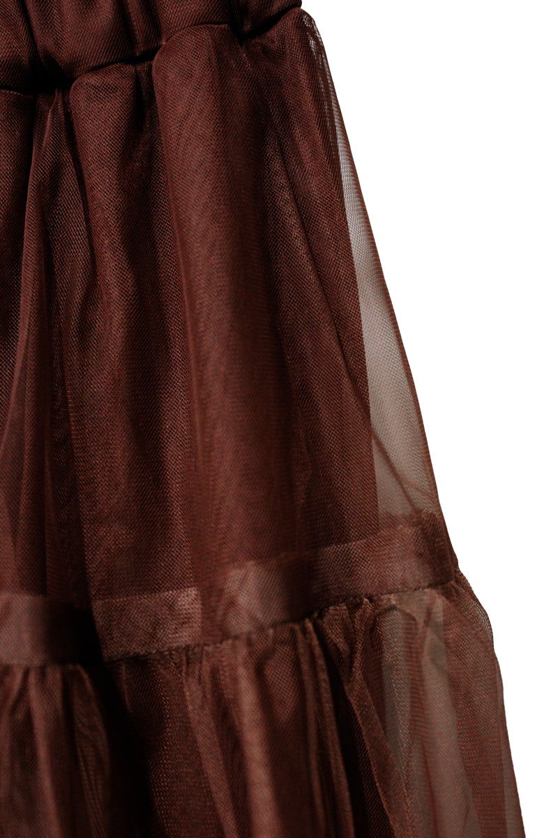 Tulle Asymmetric Skirt【25AW】