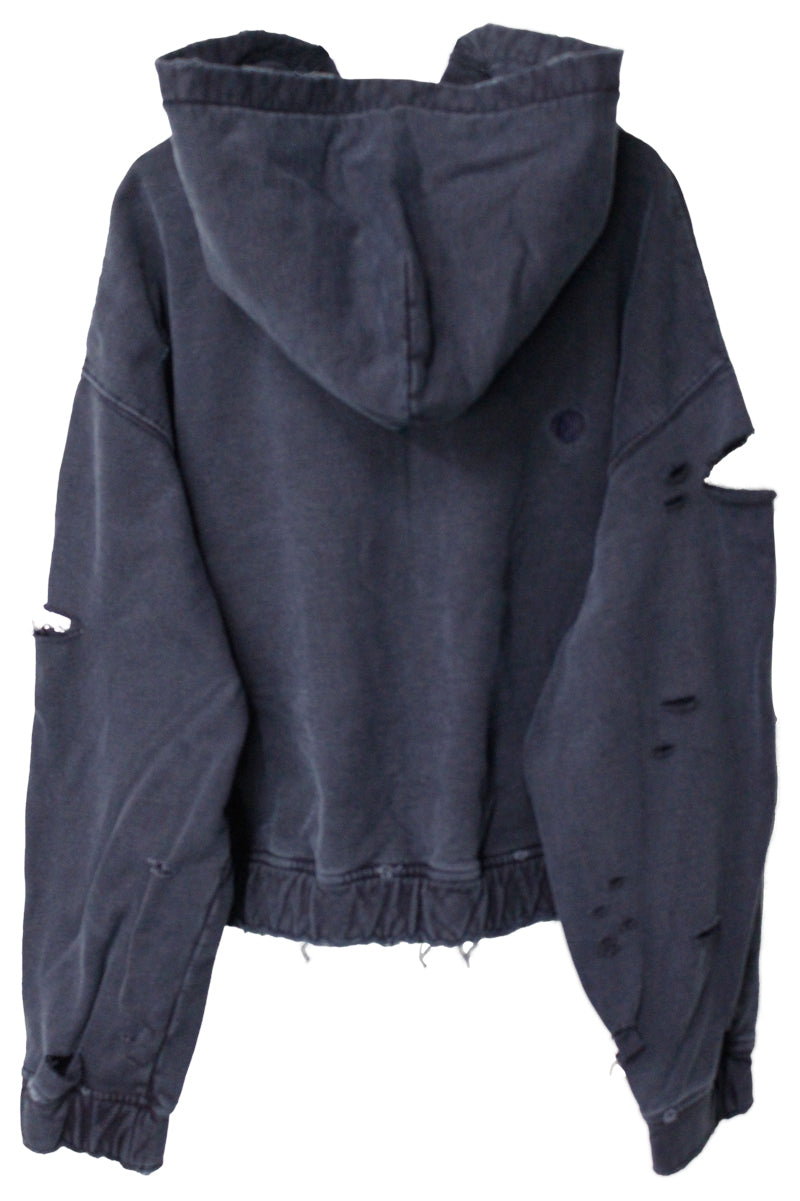 ダメージジップアップフーディ【25AW】