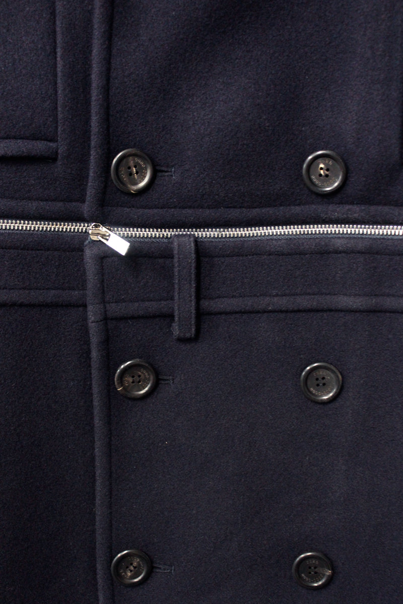 BROKEN DOUBLE BREASTED COAT【25AW】