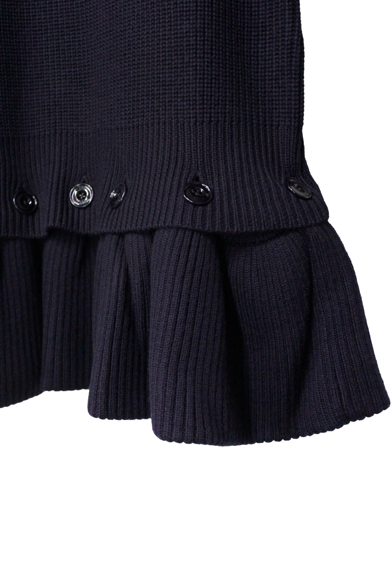 DETACHABLE PEPLUM KNIT【25AW】