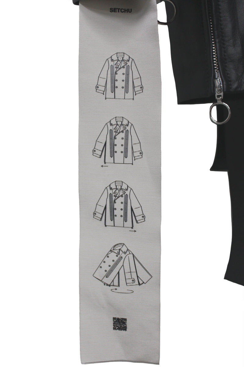 ORIGAMI PEACOAT LEATHER(UNISEX)