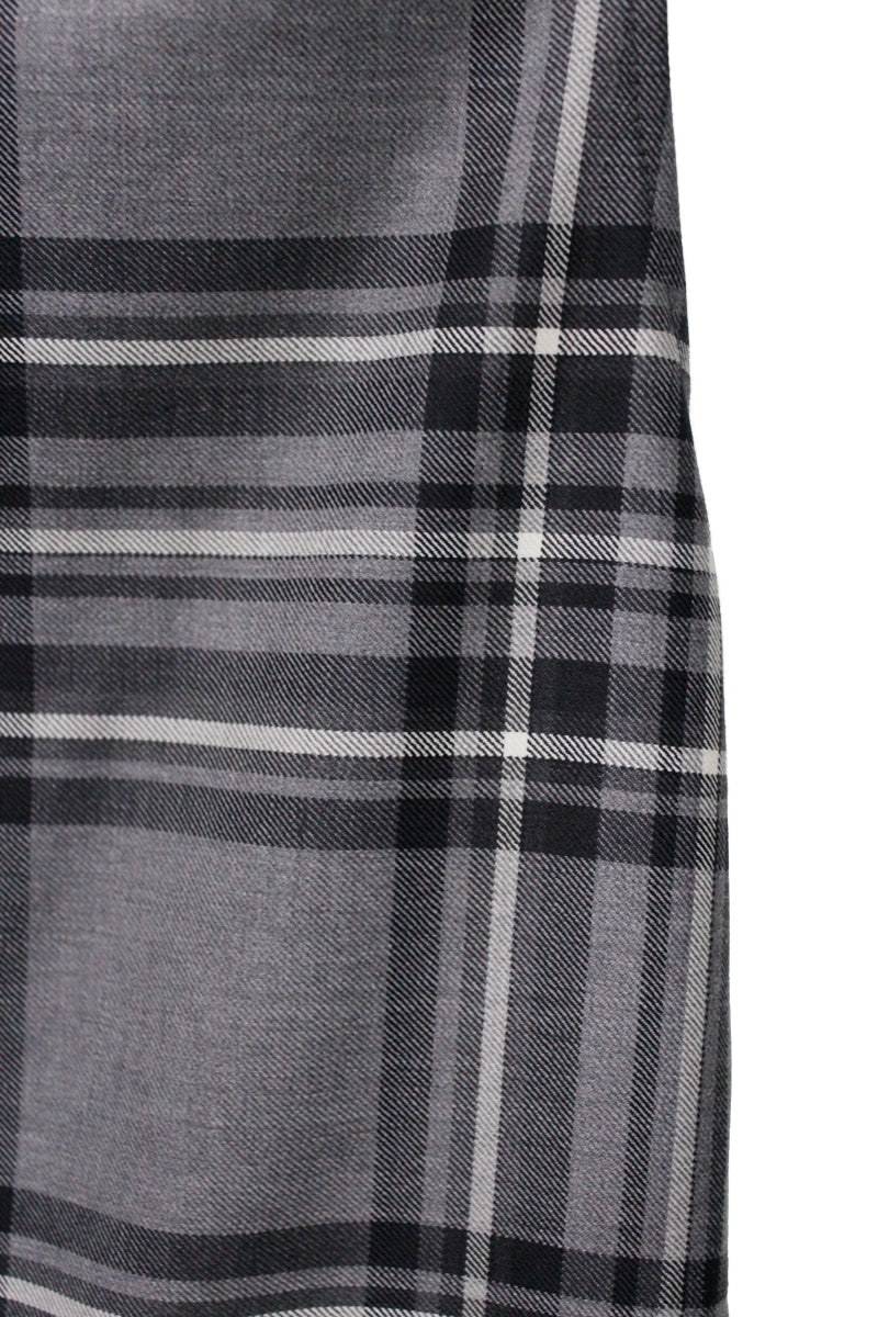 PANEL DRESS WOOL TARTAN【25AW】