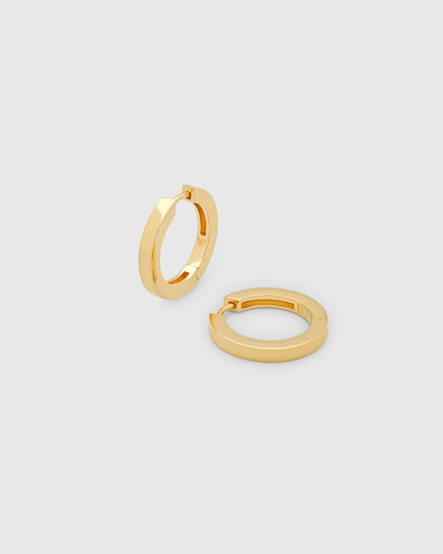 Beck Hoops Medium Gold