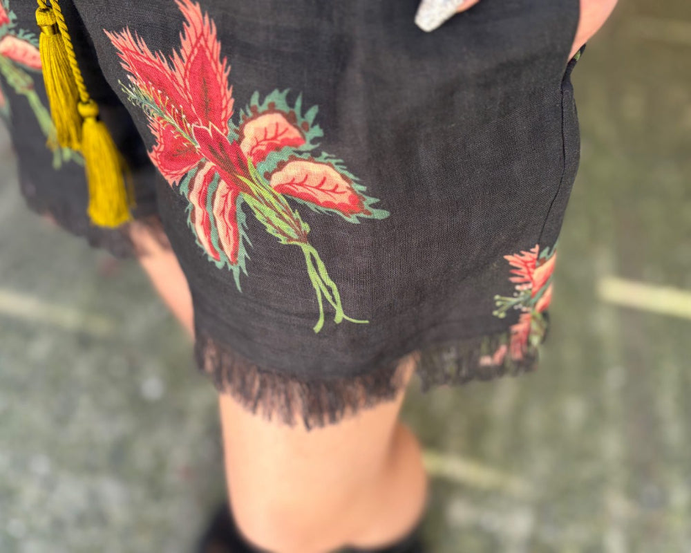 リネンショートパンツ