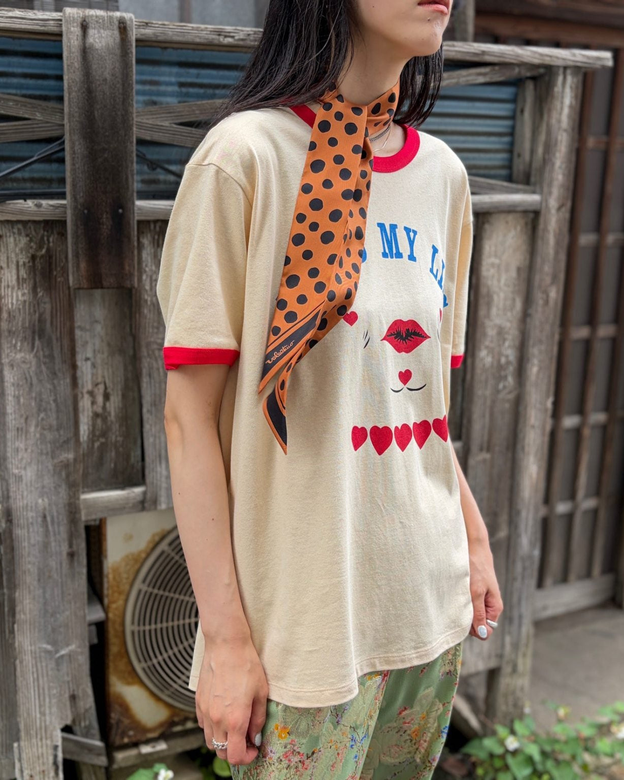 ポルカドットバンドゥスカーフ