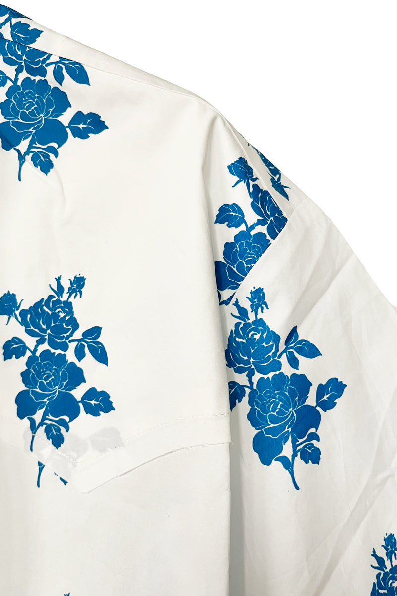 Ribbon Collar S/S Shirt(MEN)