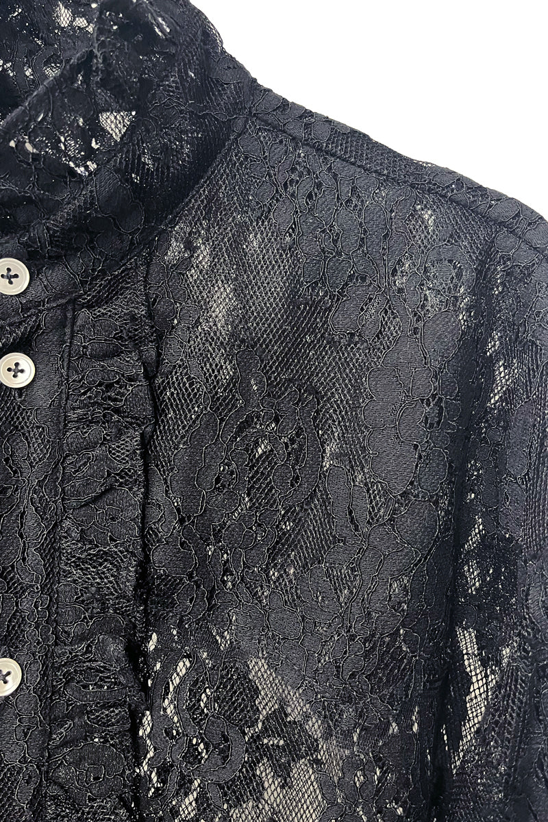 Puff Sleeve Lace Shirt(MEN)