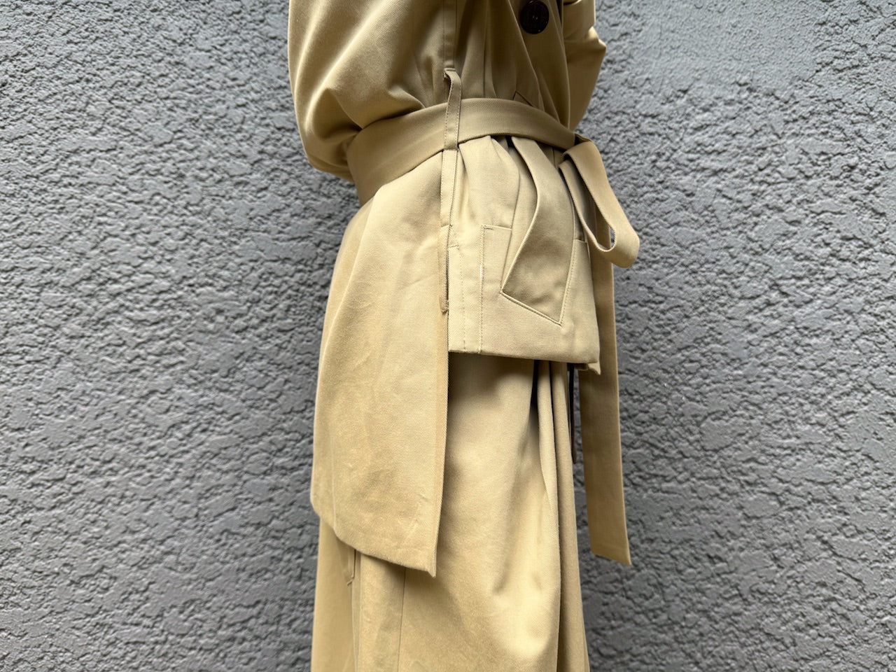 ORIGAMI TRENCH JACKET COTTON CASHMERE