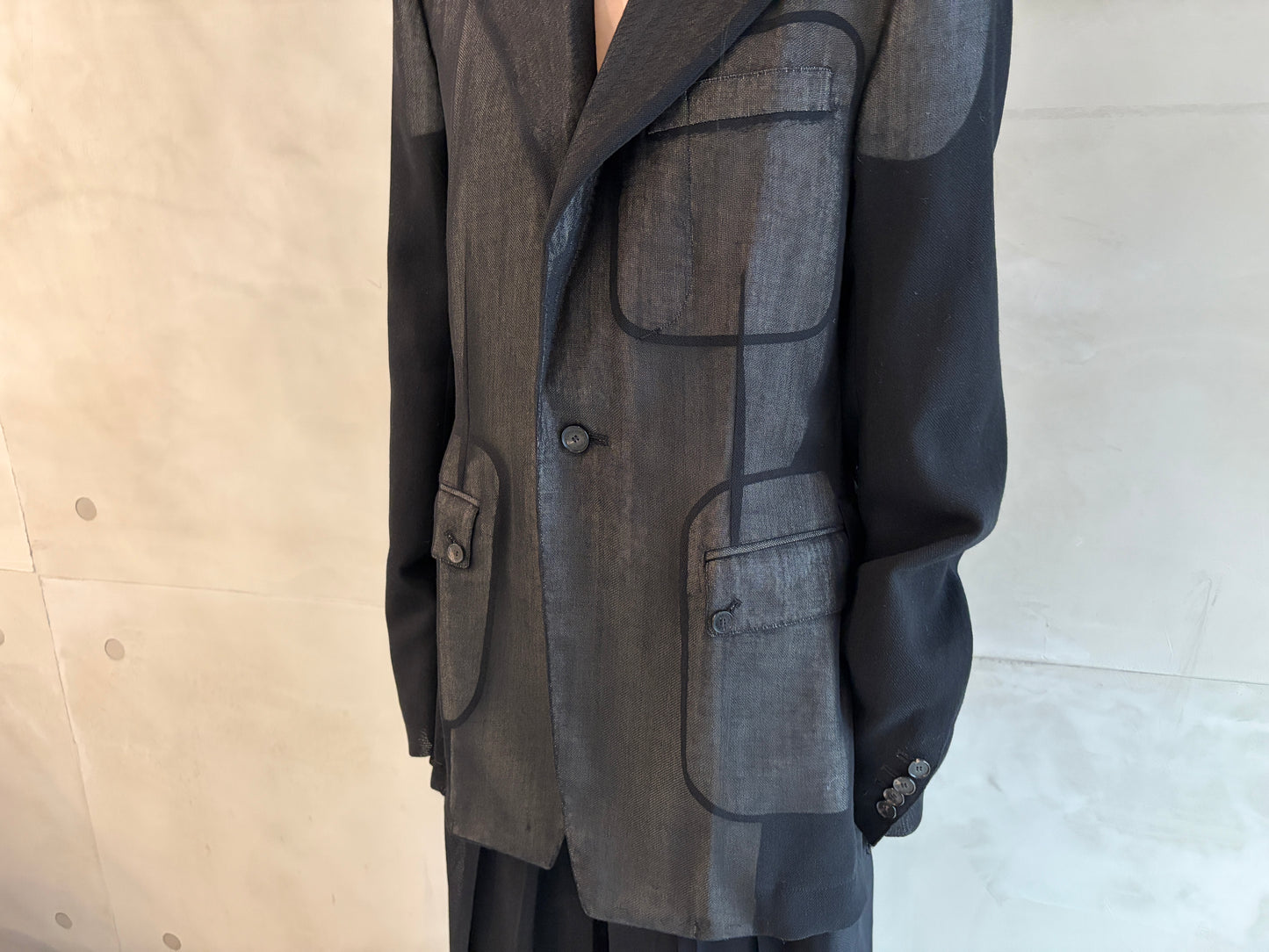 TRAVEL JACKET CV WOOL FISHING NET(UNISEX)