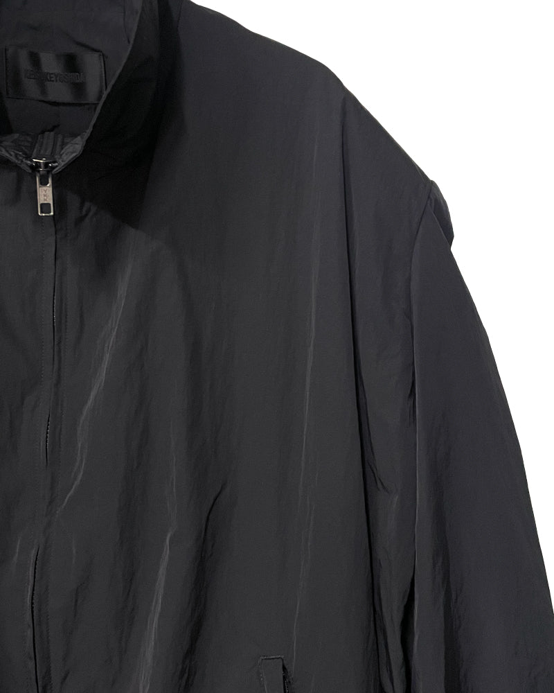 Cocoon-Shaped Nylon Jacket