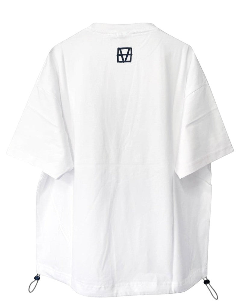 TAUPE DRAW CORD T-SHIRT