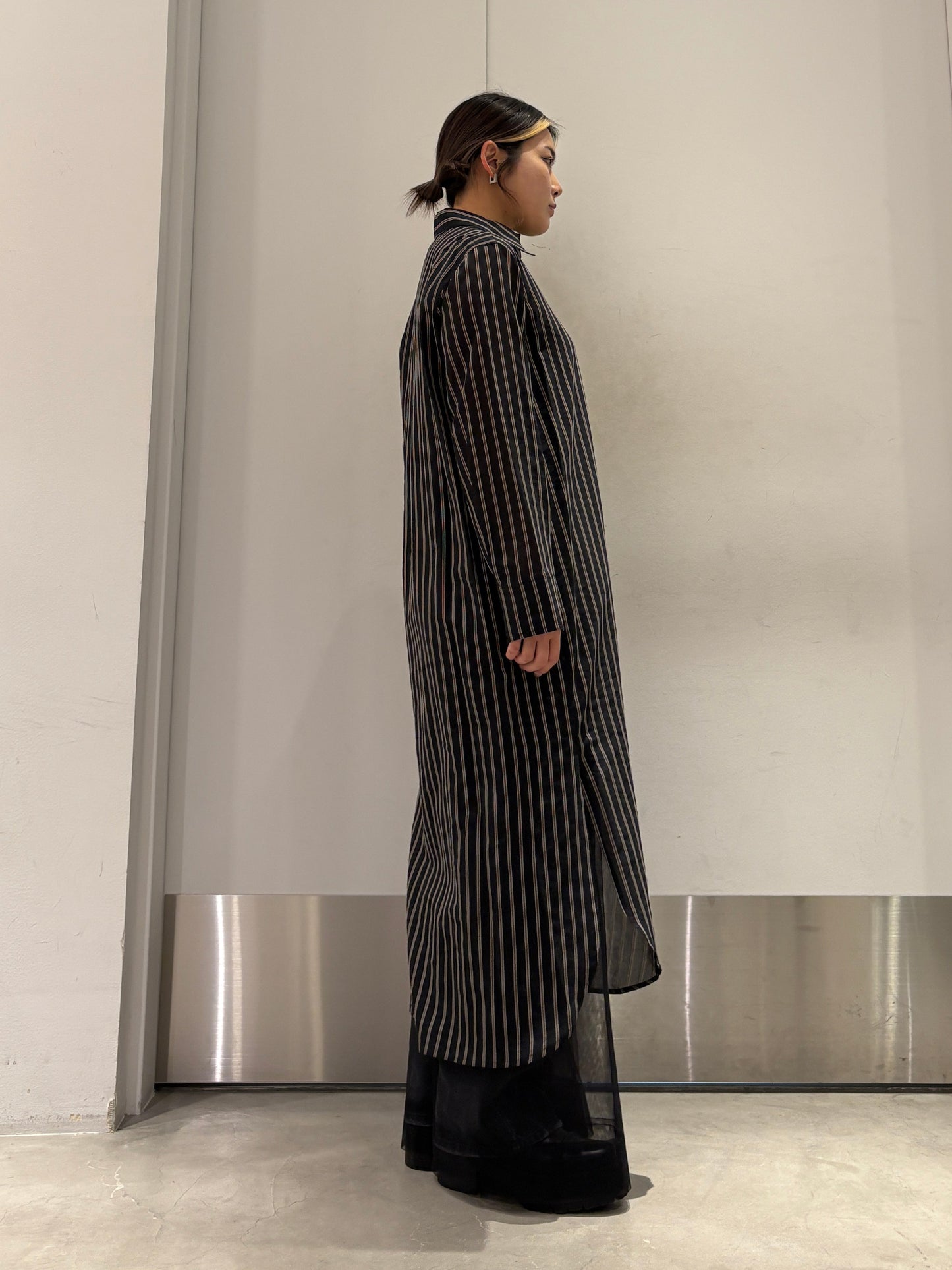 ストライプ柄ワンピース