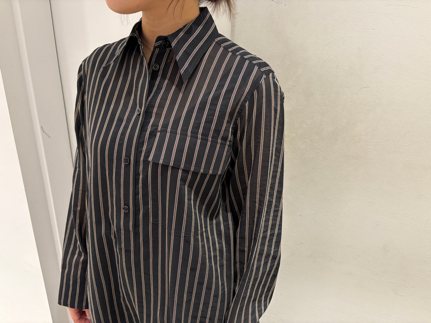 ストライプ柄ワンピース