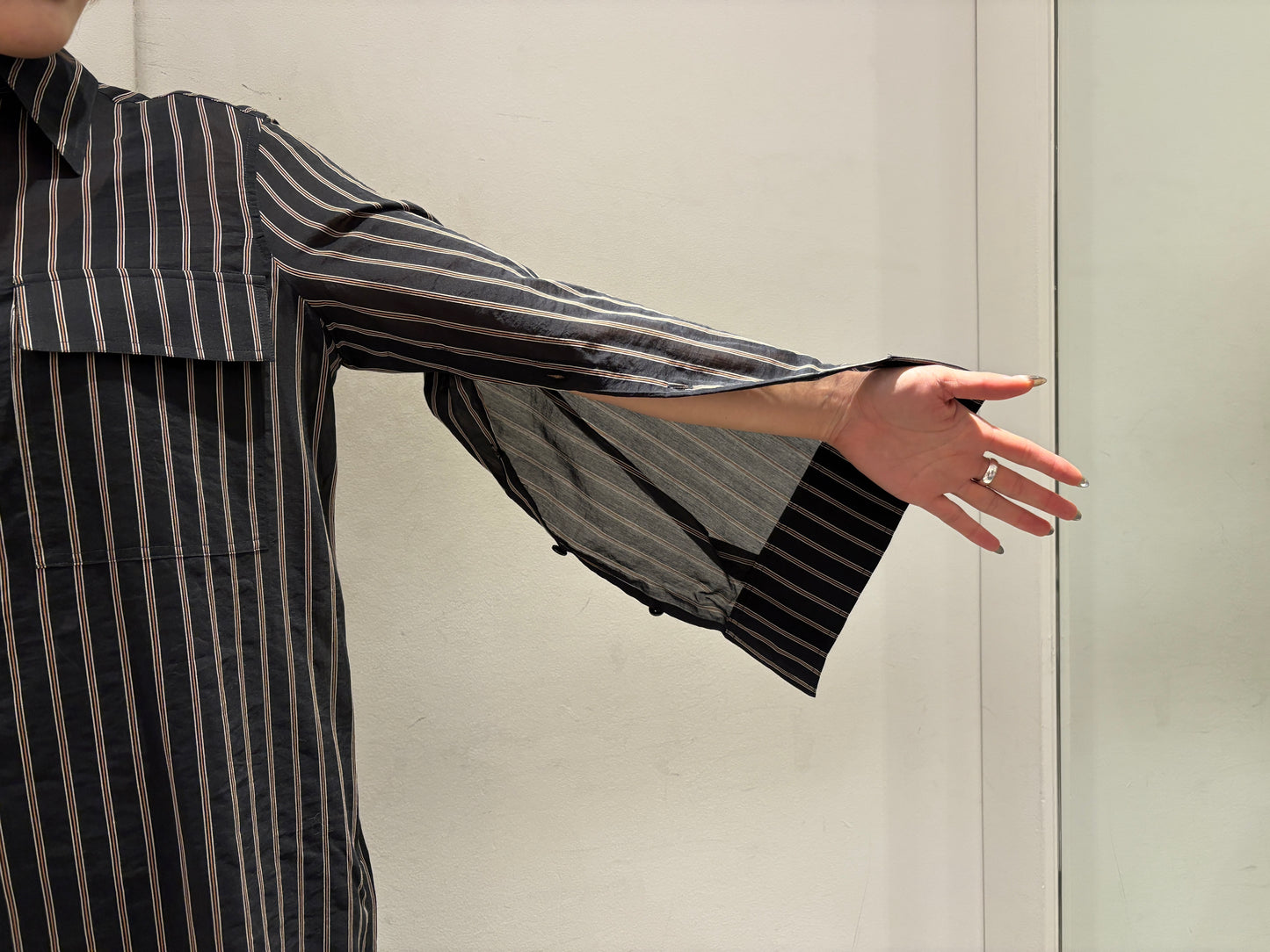 ストライプ柄ワンピース