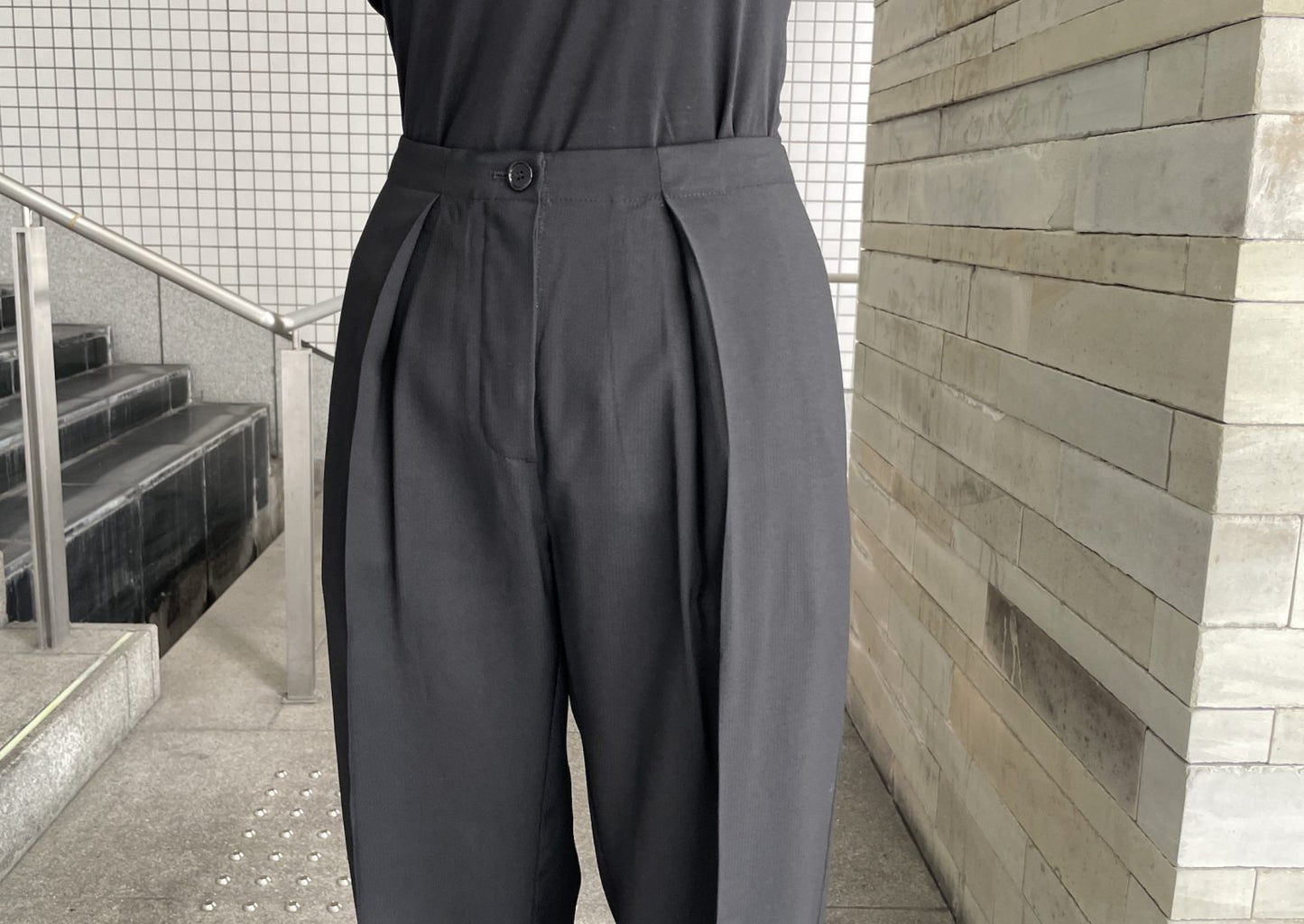 センタープレスワイドパンツ【23AW】