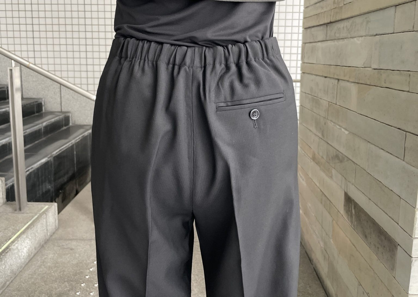 センタープレスワイドパンツ【23AW】