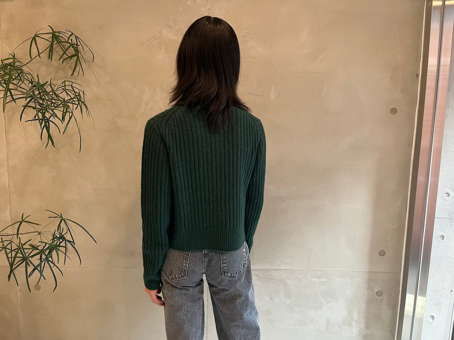 CHAIN CABLE REGENERA CASHMERE KNIT【23AW】