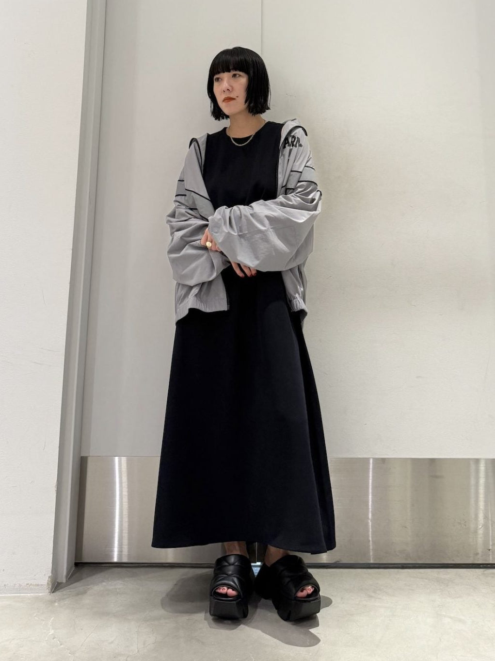 sleeveless trapeze dress【25SS】