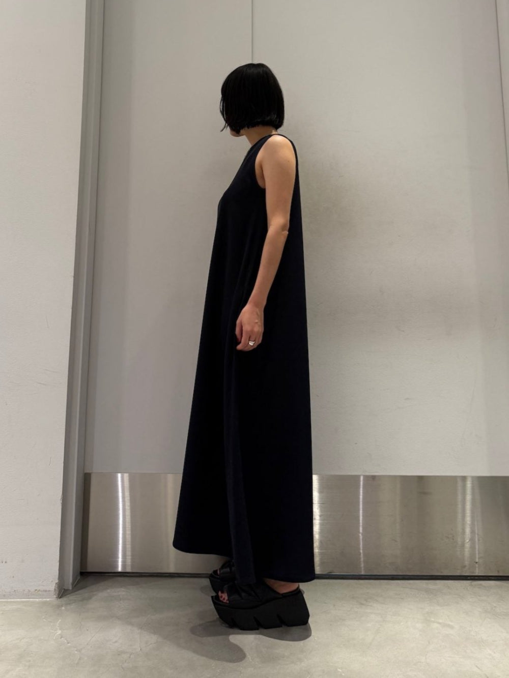 sleeveless trapeze dress【25SS】