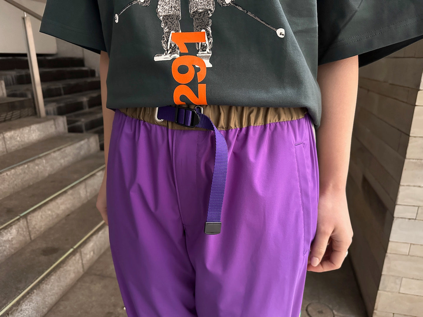 サイドラインナイロンパンツ(MEN)