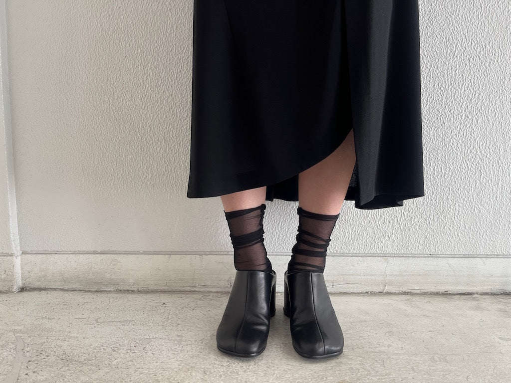 Draped Tailored Skirt