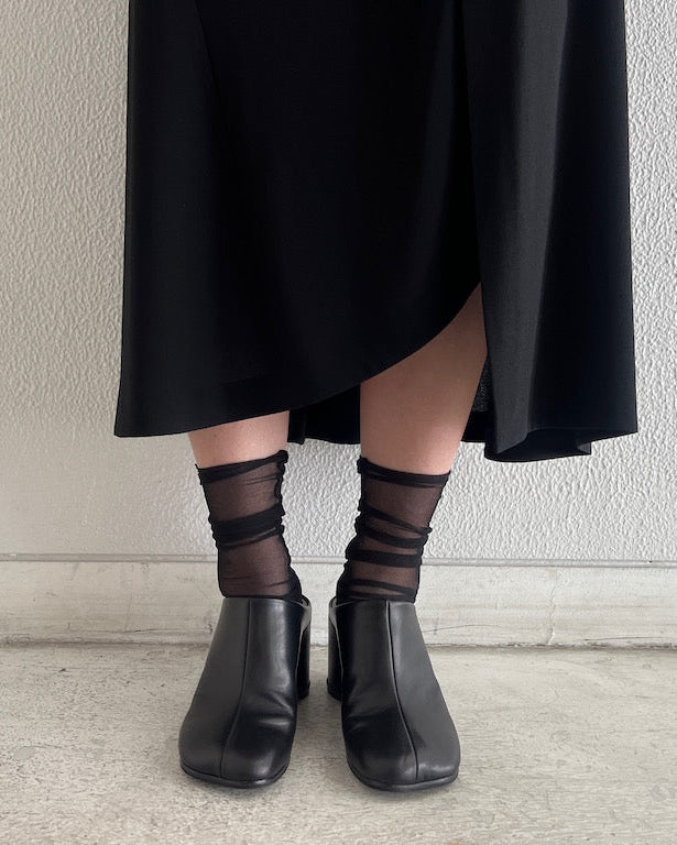 Draped Tailored Skirt